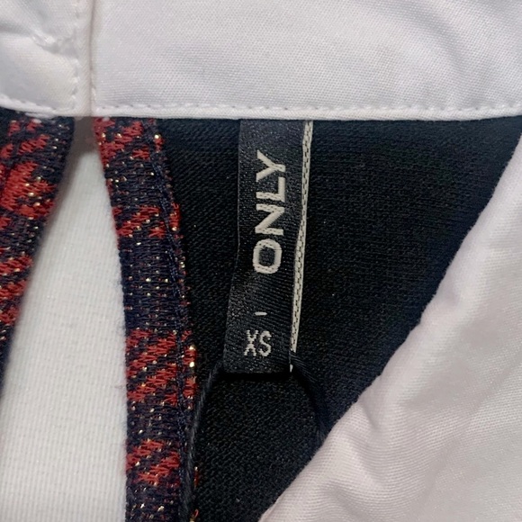 ONLY Jester Red Plaid Checked Shift Dress w. Shirt Collar NWT - Size XS - Picture 13 of 16